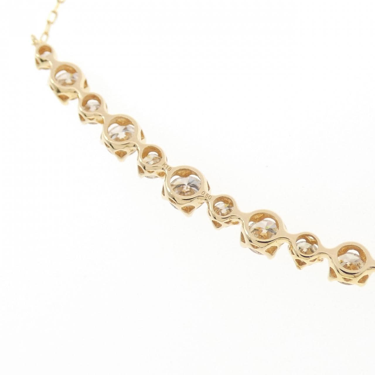 K18YG ダイヤモンド ネックレス 0.50CT