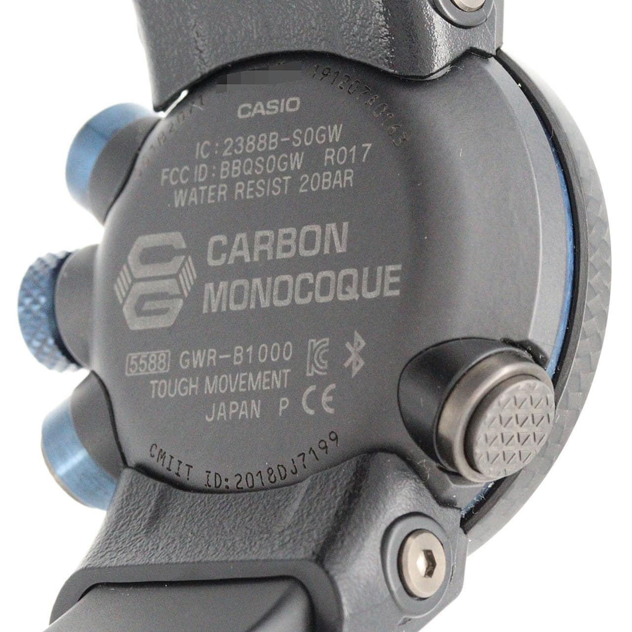 カシオ G-SHOCK･グラビティマスター 電波時計 GWR-B1000-1A1JF カーボン ソーラークォーツ