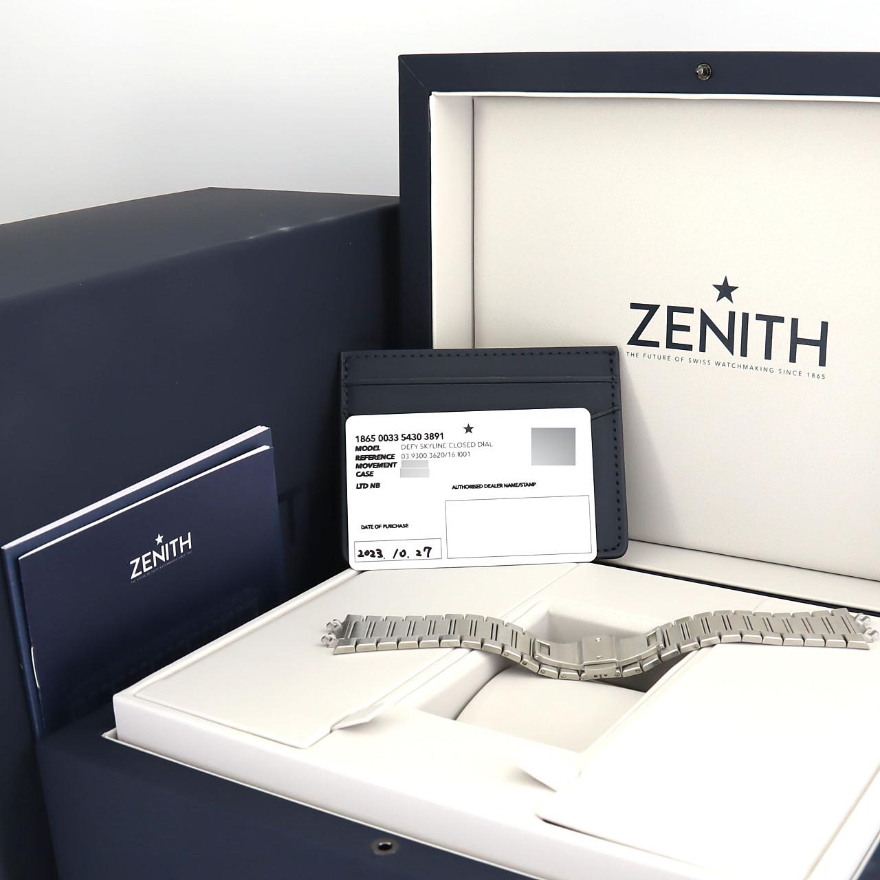 Zenith Defy Skyline 11 Baguette D 03.9300.3620/16.I001 SS Automatic