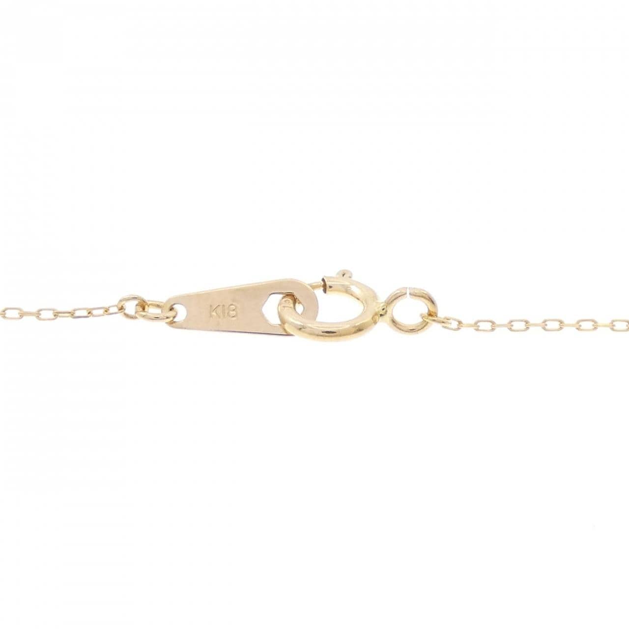 K18YG ハート ダイヤモンド ネックレス 0.10CT