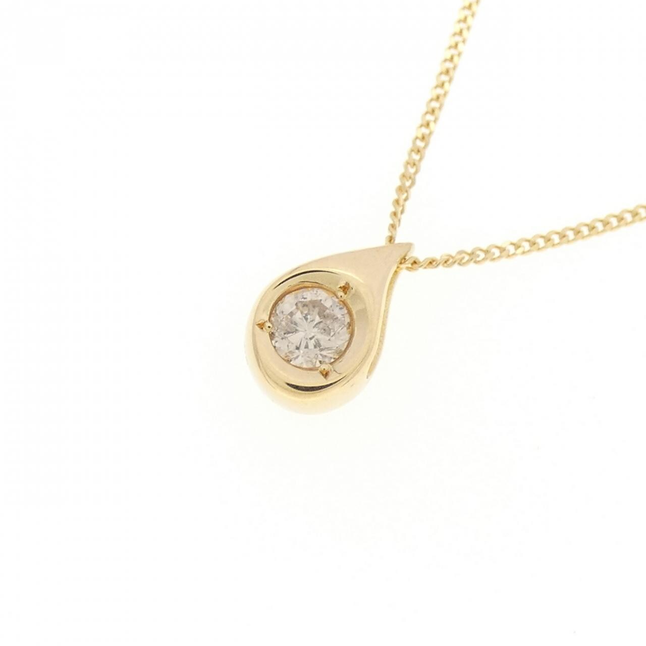 K18YG ダイヤモンド ネックレス 0.10CT