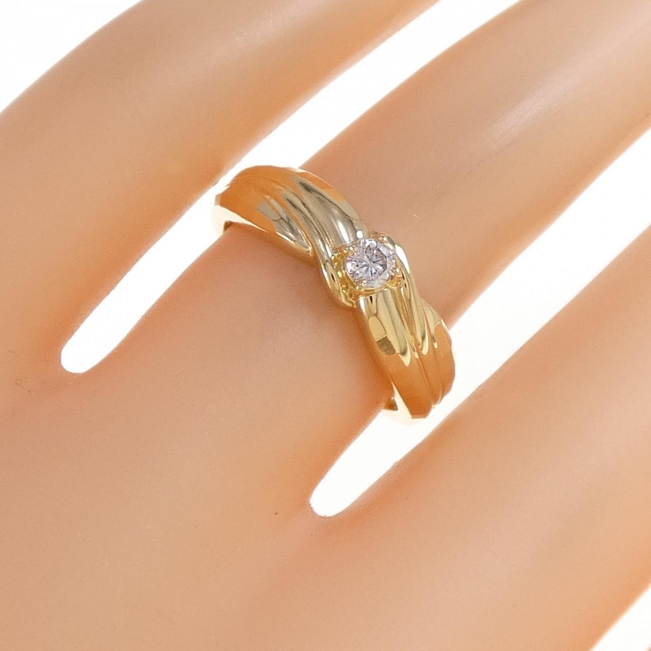 K18YG ダイヤモンド リング 0.10CT