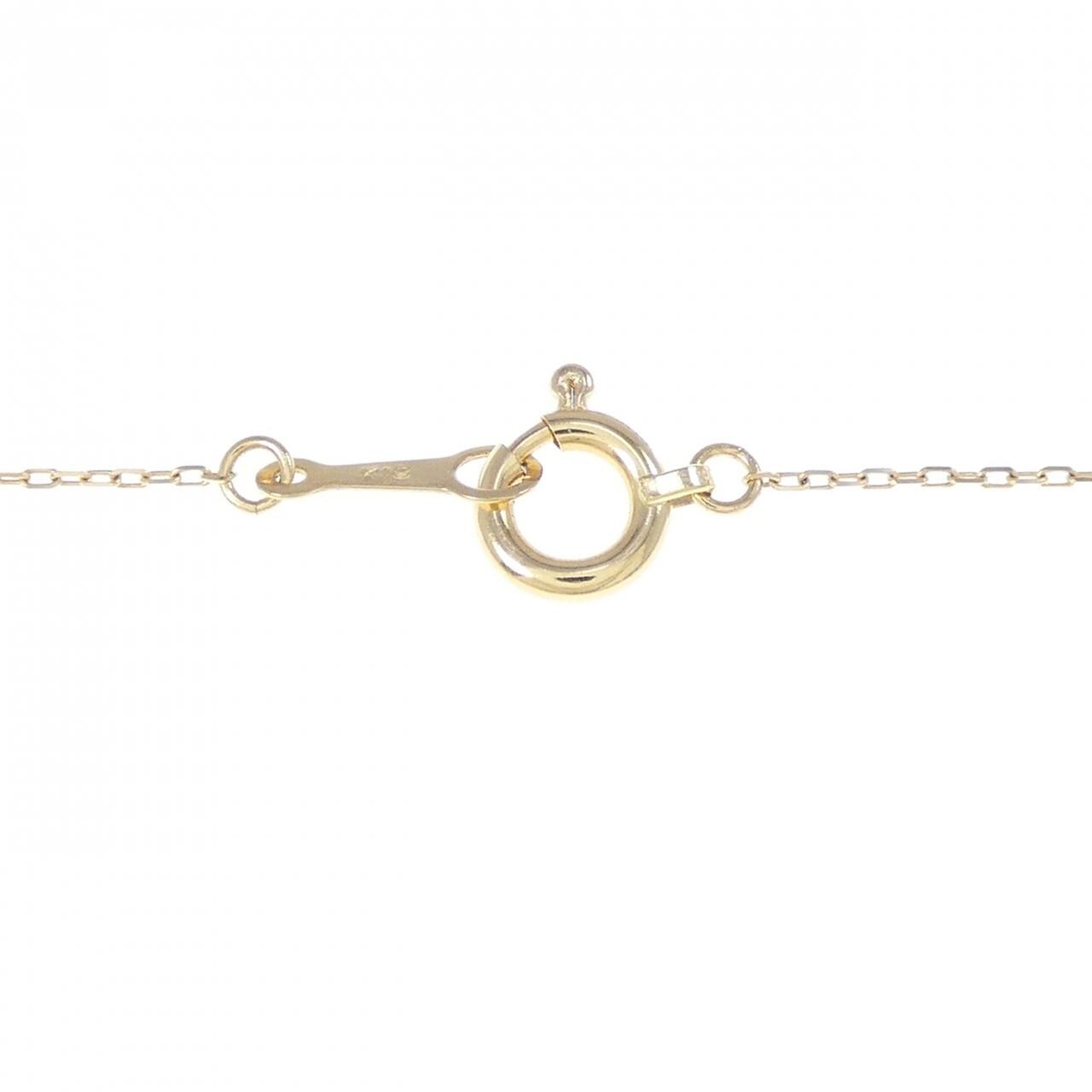 [BRAND NEW] K18YG Moon Diamond Necklace 0.10CT