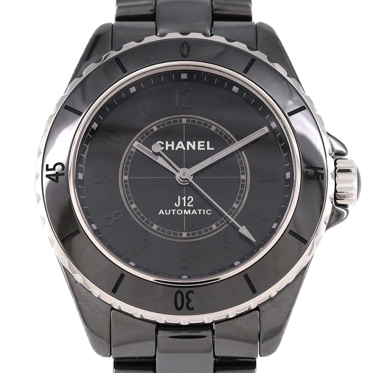 シャネル J12ファントムキャリバー12.1 38mmセラミック H6185 セラミック 自動巻