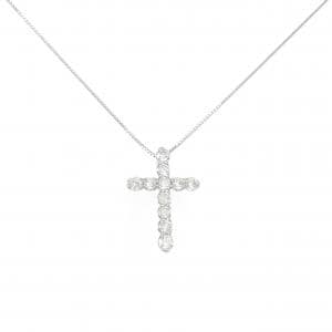 PT900/PT850 クロス ダイヤモンド ネックレス 1.50CT