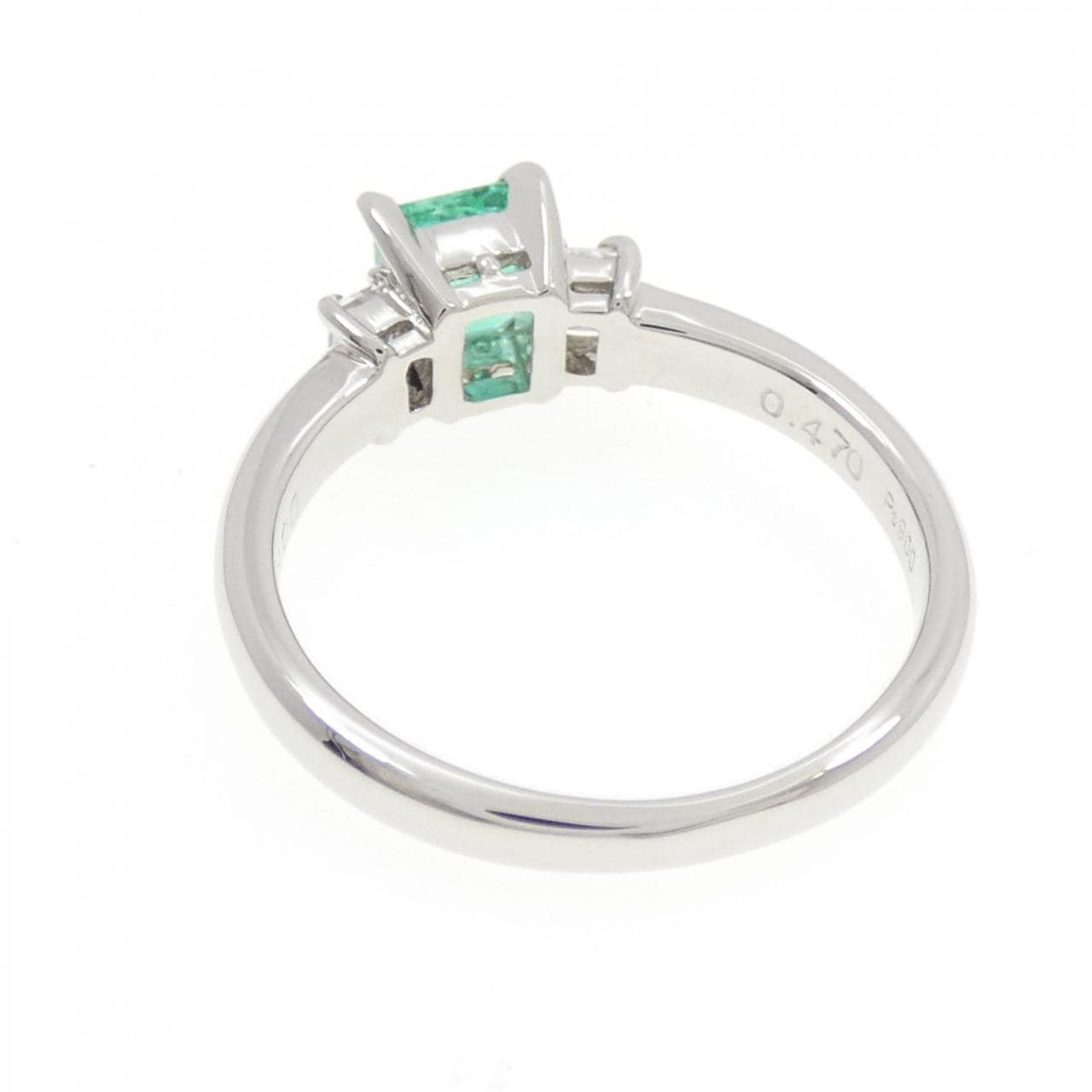 PT900 エメラルド リング 0.470CT