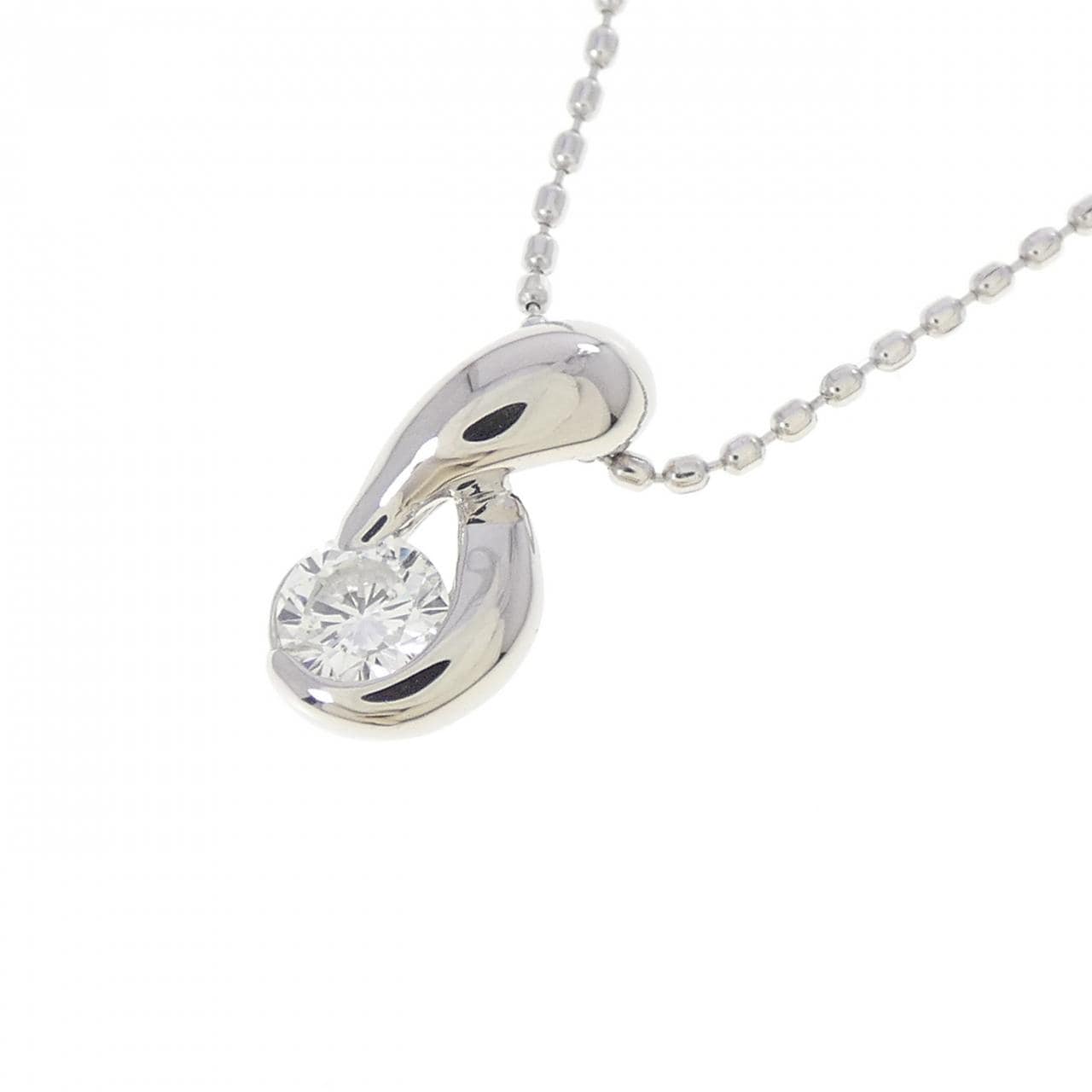 PT900/PT850 ダイヤモンド ネックレス 0.182CT