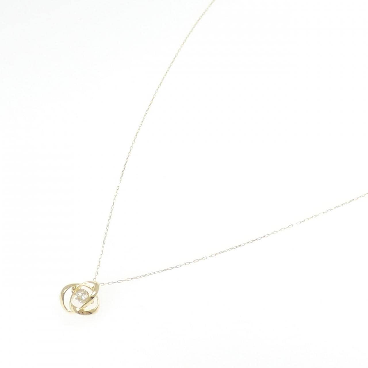 K18YG ダイヤモンド ネックレス 0.10CT