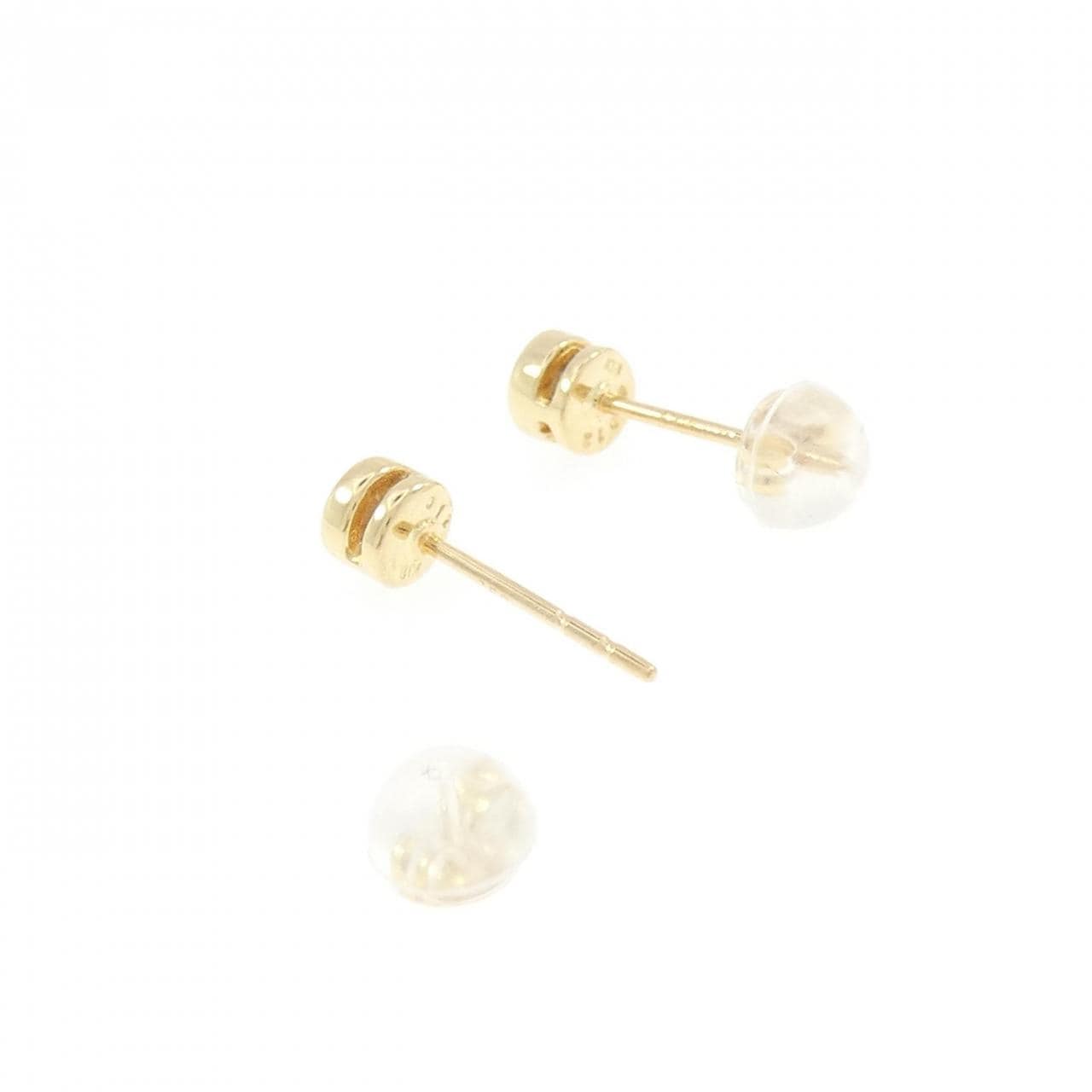 K18YG ソリティア ダイヤモンド ピアス 0.24CT