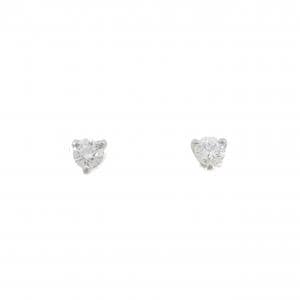 PT900 ソリティア ダイヤモンド ピアス 0.30CT
