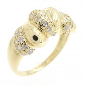 K18YG ダイヤモンド リング 0.33CT