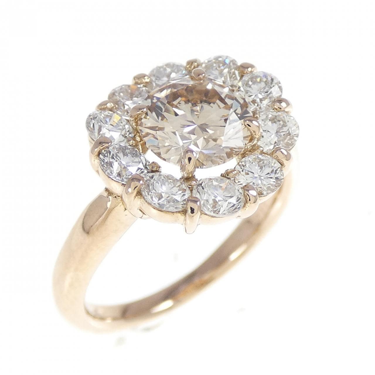 K18PG ダイヤモンド リング 1.121CT