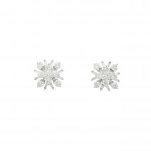 K18WG ダイヤモンド ピアス 1.06CT