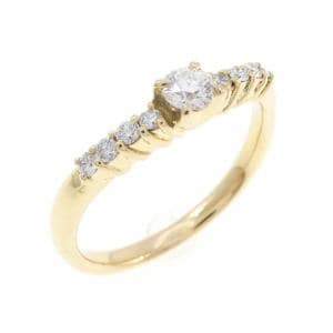 K18YG ダイヤモンド リング 0.176CT