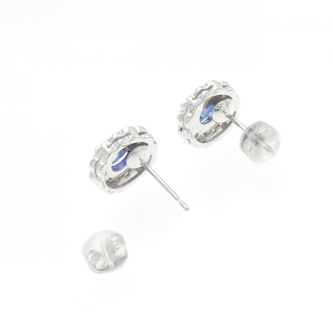 PT900 サファイヤ ピアス 1.71CT