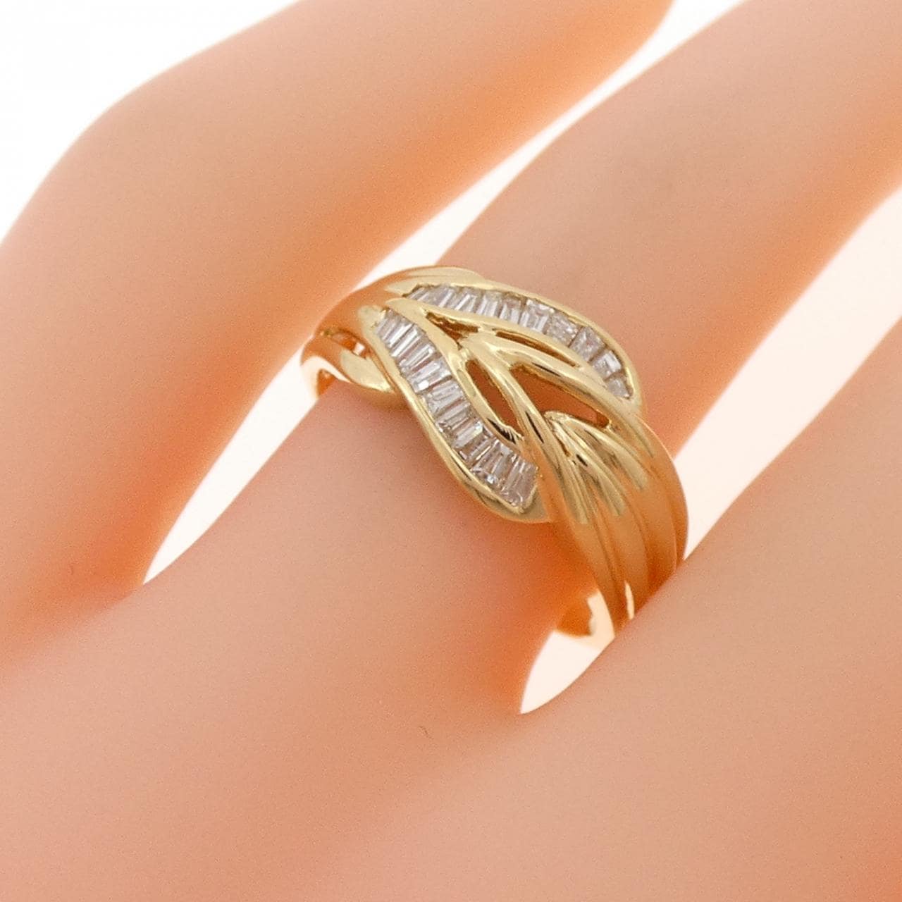 K18YG ダイヤモンド リング