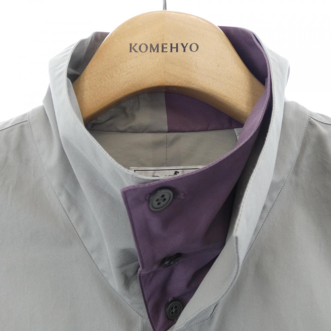 エルメス HERMES ボクシーカットダブルハイカラーシャツ 466400H2 シャツ