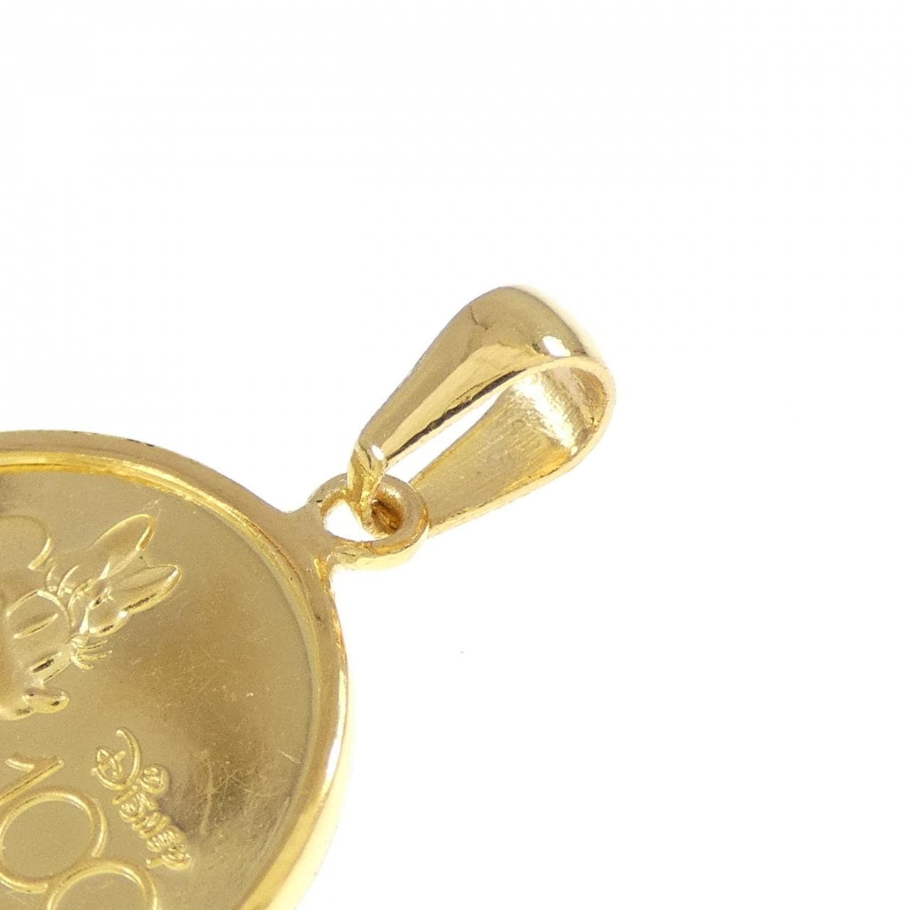 K24YG(枠) コイン ペンダント