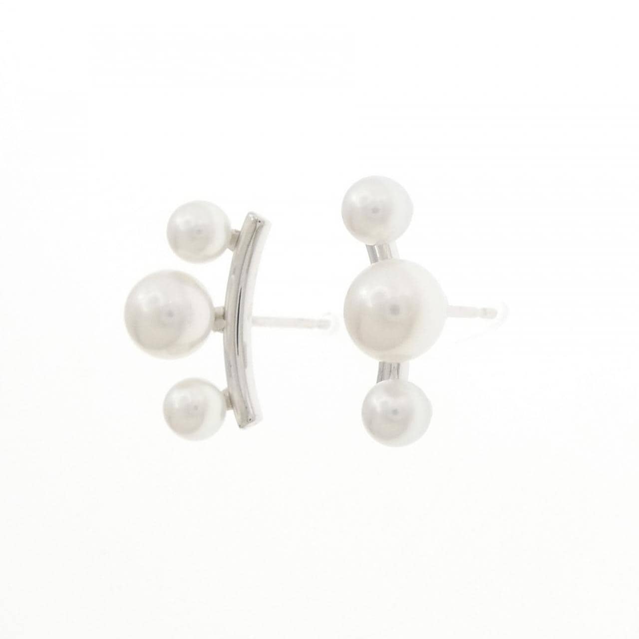 K18WG アコヤパール ピアス