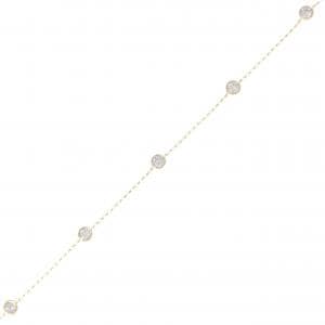 K18YG ダイヤモンド ブレスレット 0.50CT