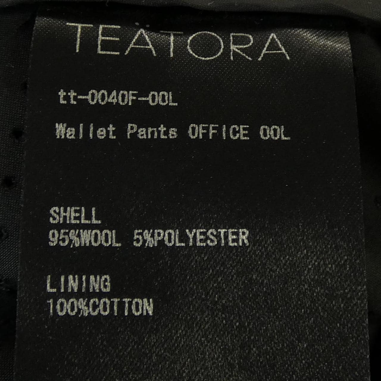 テアトラ TEATORA tt-0040F-00L パンツ