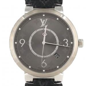[现状特惠价] LOUIS VUITTON Tambour Slim Q1DM0 SS Monogram石英