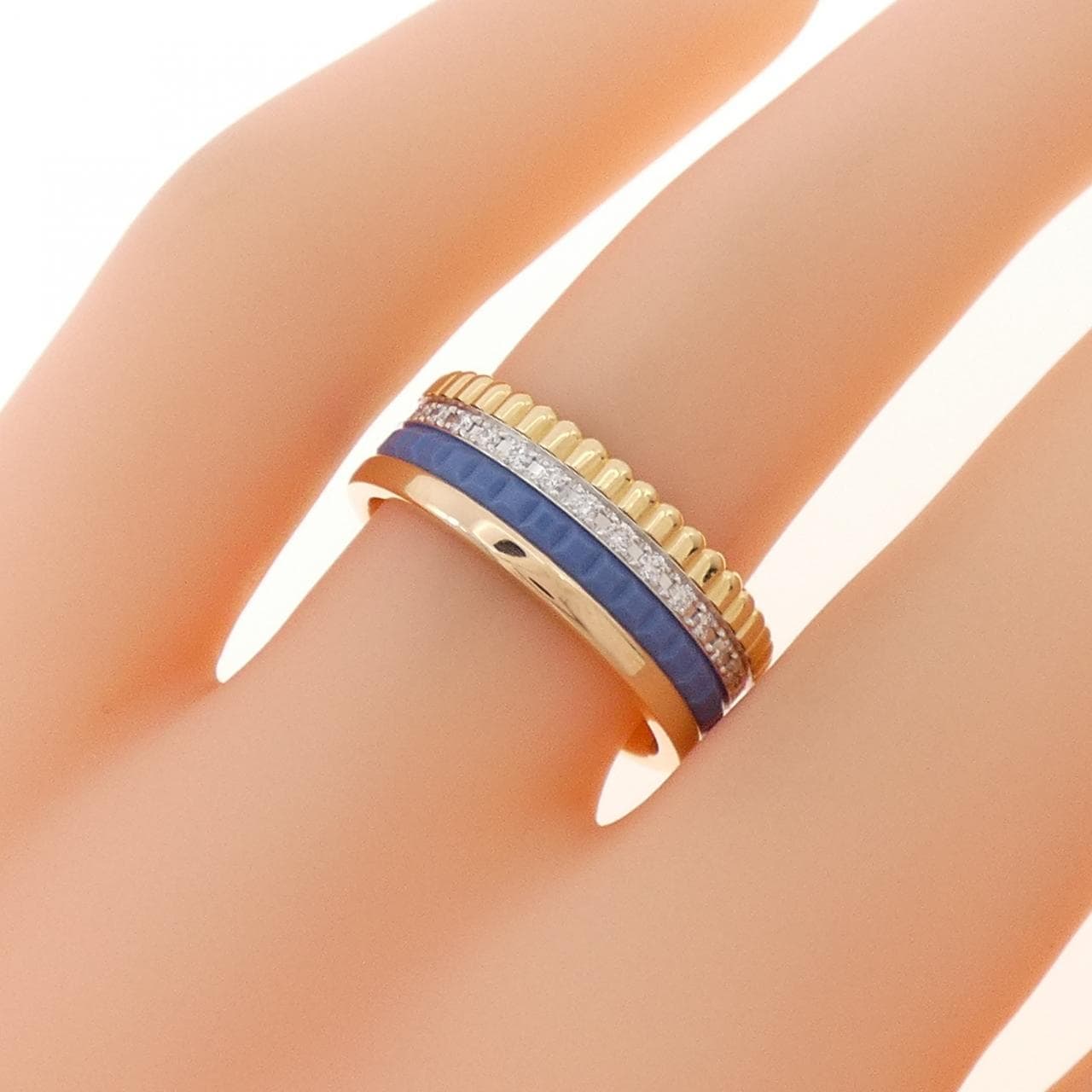 ブシュロン キャトル ブルー スモール リング