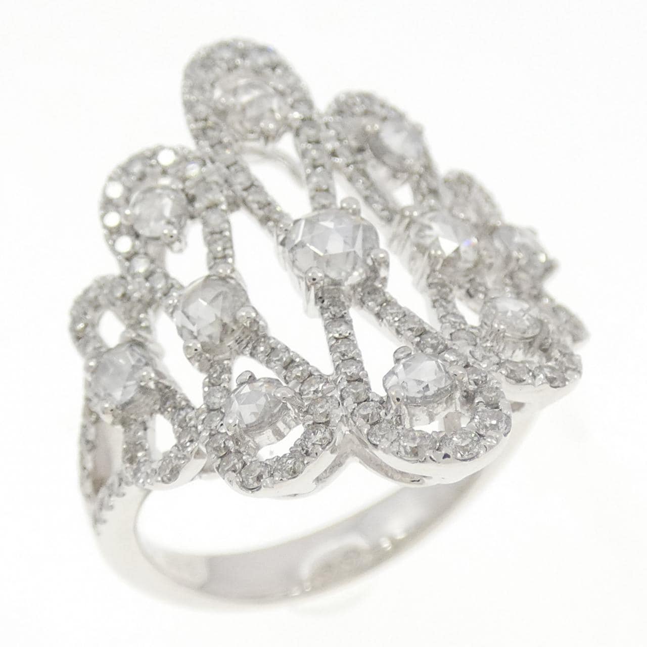 K18WG ダイヤモンド リング 0.55CT