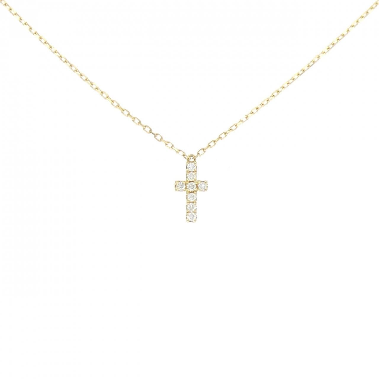アーカー クロスパヴェ ネックレス 0.05CT