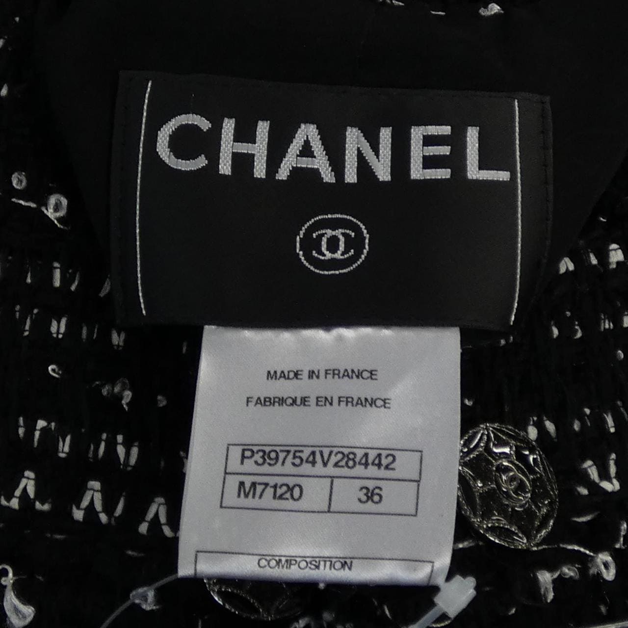シャネル CHANEL P39754V28442 10A ノーカラージャケット