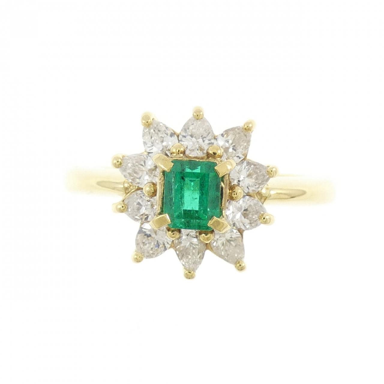 K18YG エメラルド リング 0.31CT