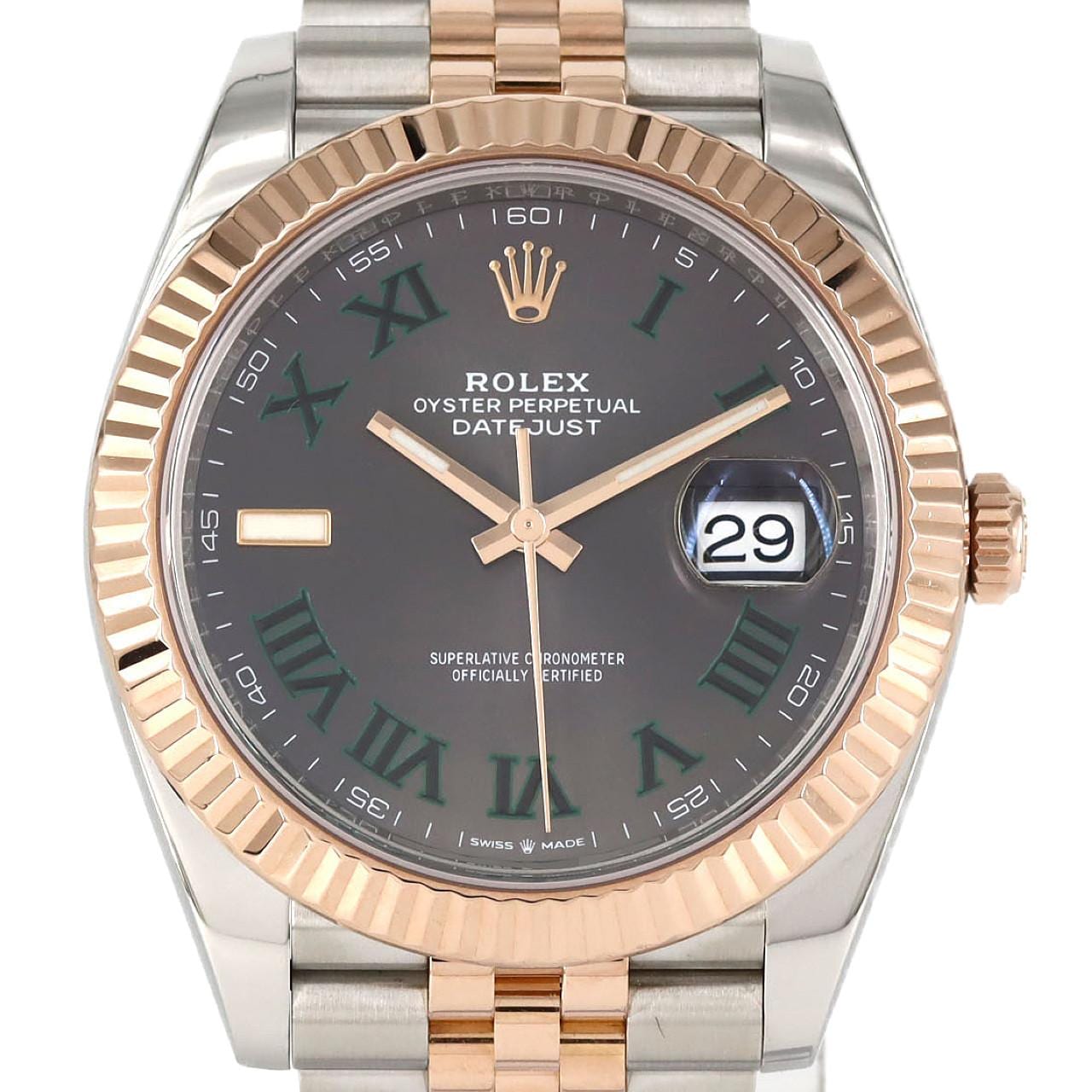 ロレックス デイトジャスト 126331 SSxPG 自動巻 ランダム番