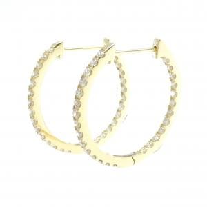 K18YG ダイヤモンド ピアス 1.00CT