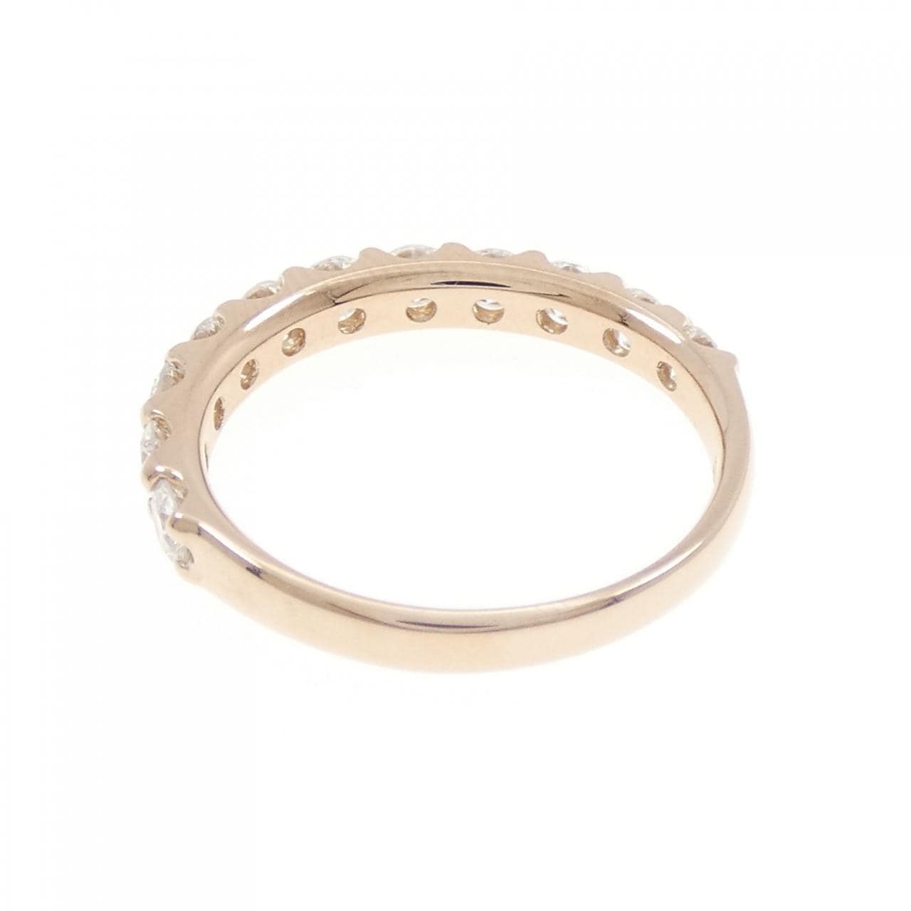 K18PG ハーフエタニティ ダイヤモンド リング 1.00CT