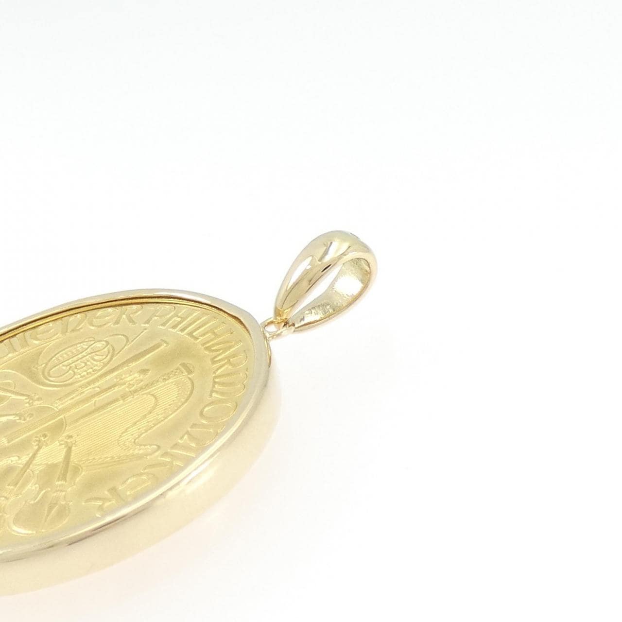 K18YG(枠) コイン ペンダント
