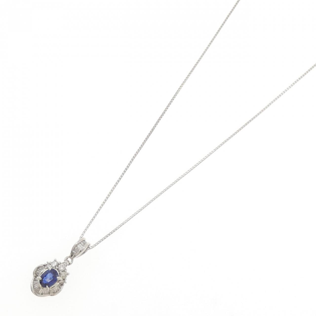 PT900/PT850 サファイヤ ネックレス 0.63CT