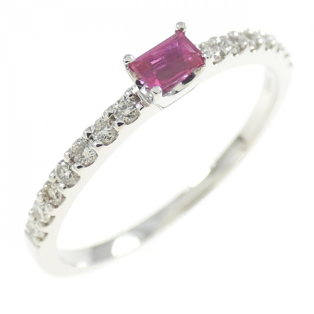 【新品】PT ルビー リング 0.10CT