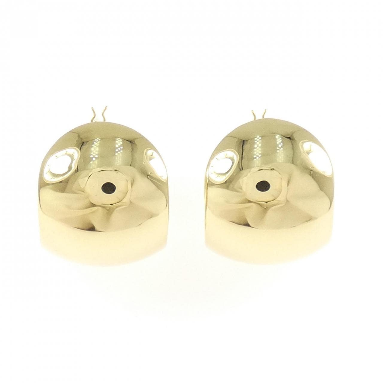 [新品] K18YG 圈形耳环