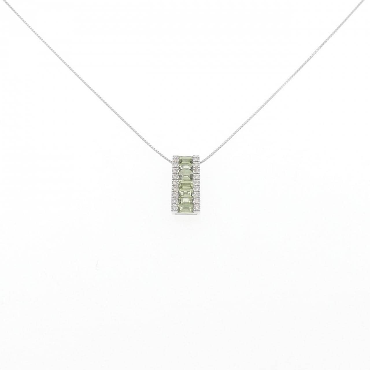 K18WG サファイヤ ネックレス 0.80CT