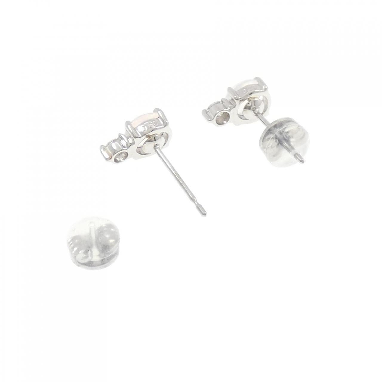 PT900 オパール ピアス 0.77CT