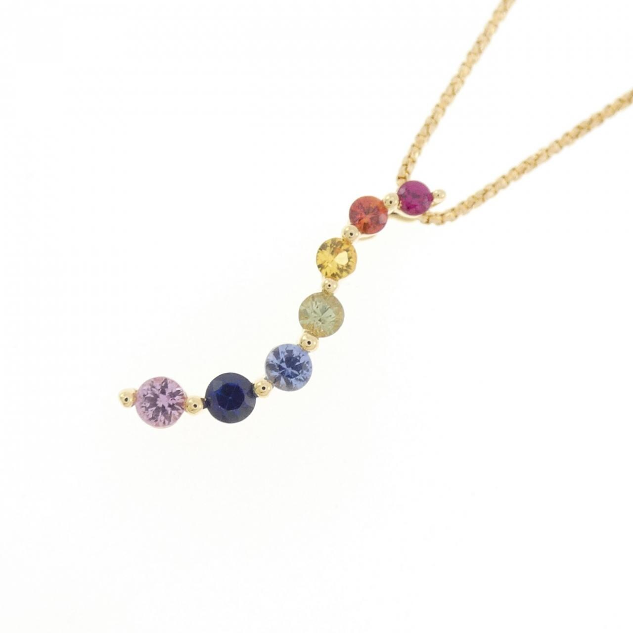 K18YG サファイヤ ネックレス 0.46CT