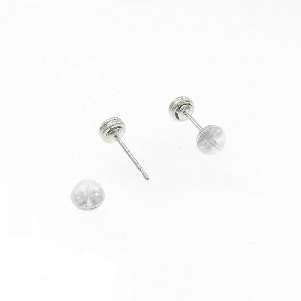 PT900 ソリティア ダイヤモンド ピアス 0.176CT