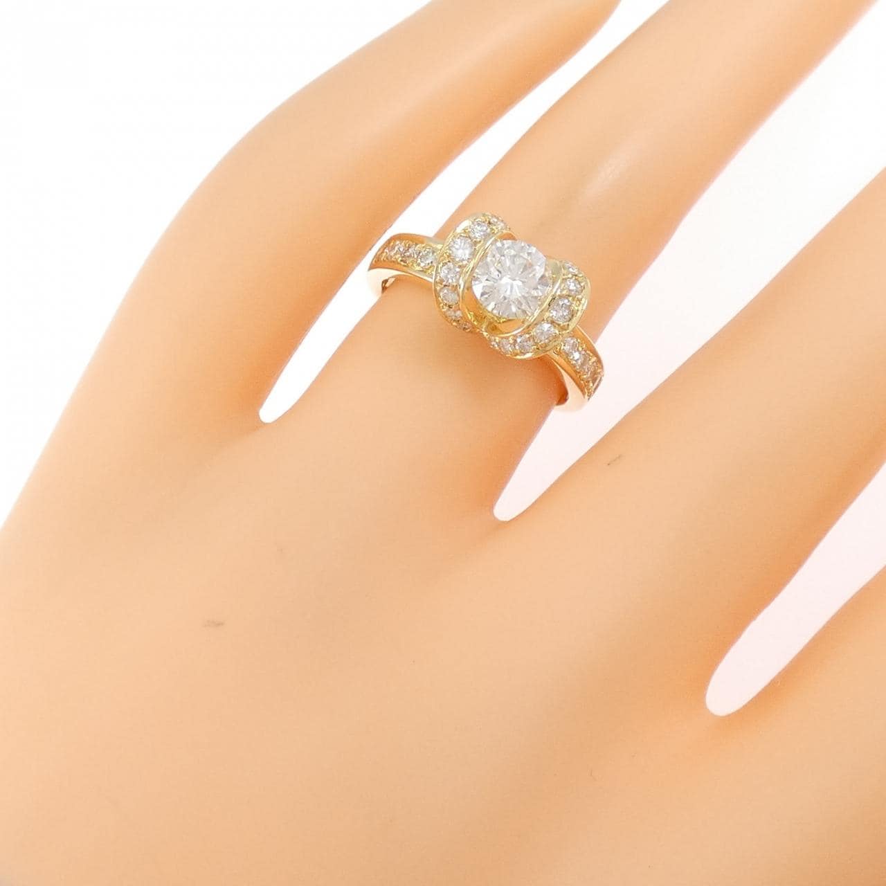 K18YG ダイヤモンド リング 0.60CT