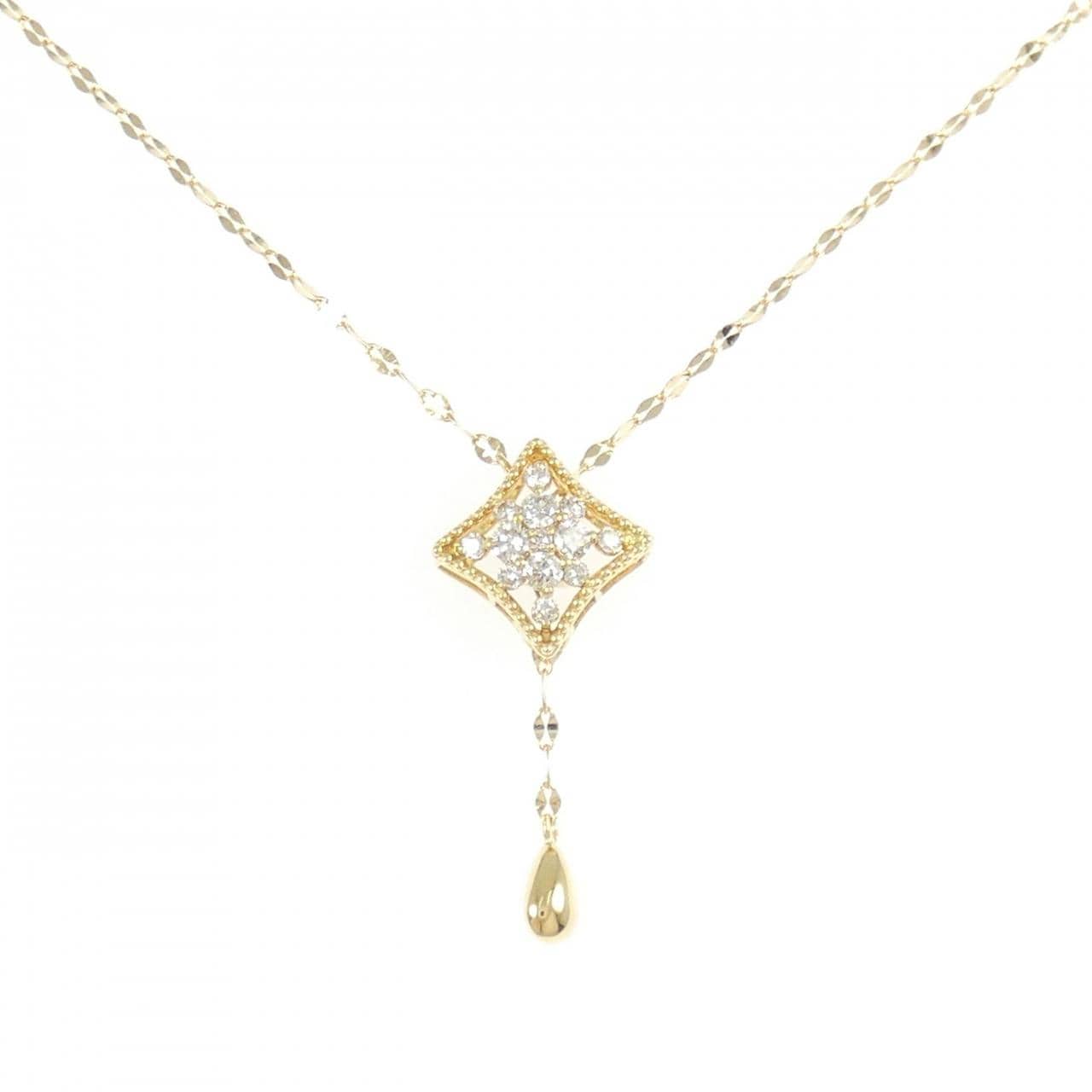 K18YG ダイヤモンド ネックレス 0.20CT