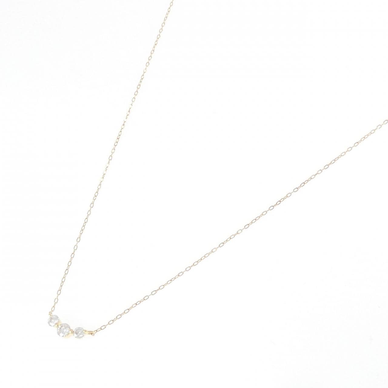 K18YG ダイヤモンド ネックレス 0.24CT