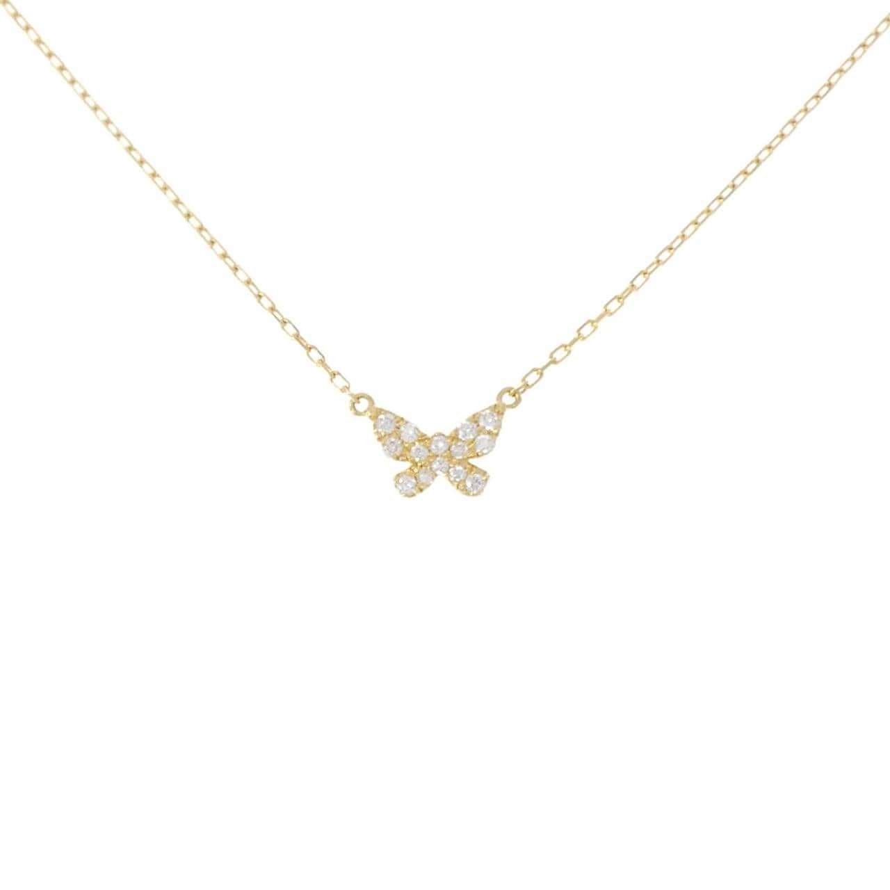 アーカー バタフライ ネックレス 0.06CT