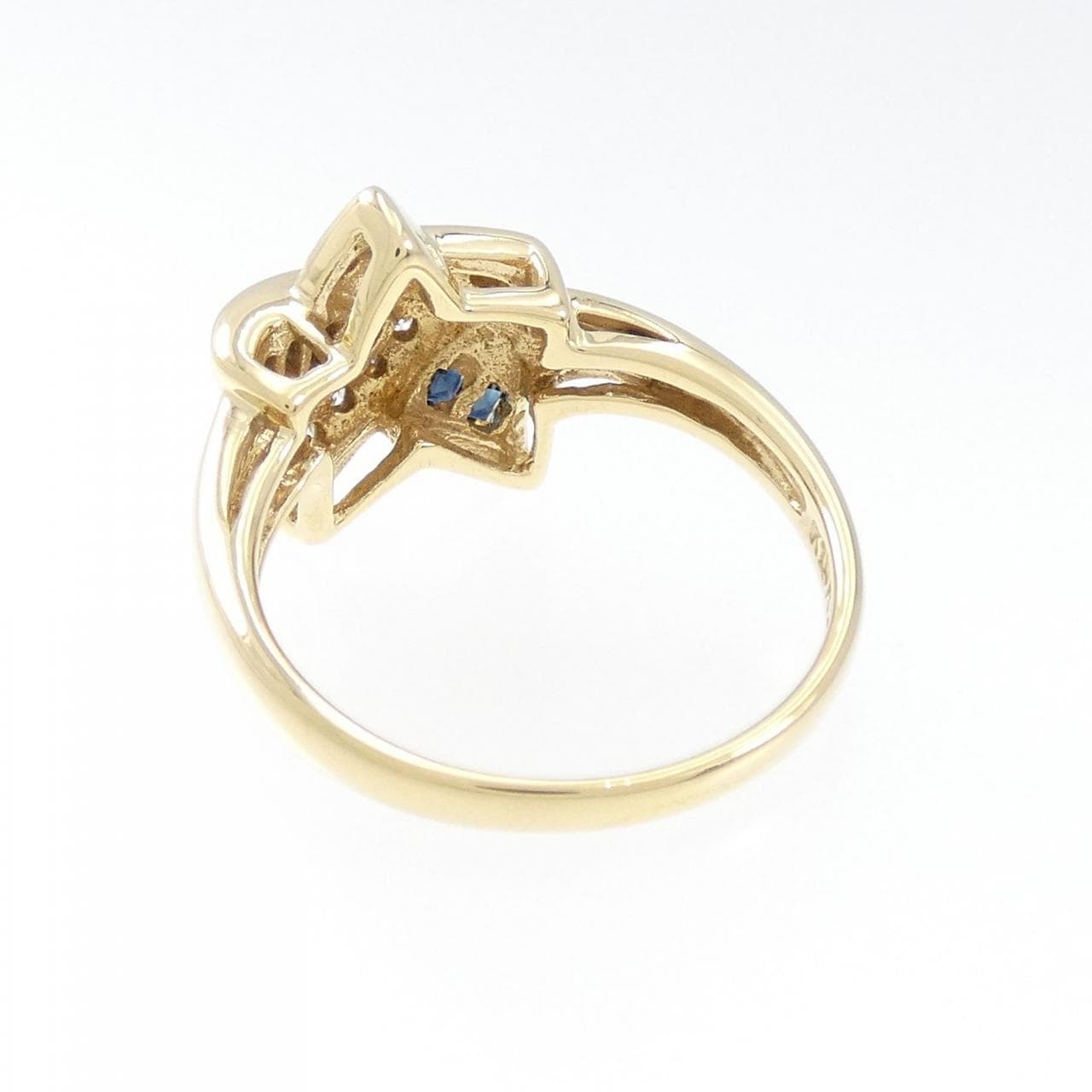 K18YG Star Sapphire Ring 0.27CT