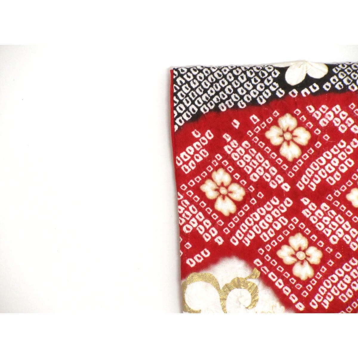 振袖　友禅金彩加工　刺繍入り絞り加工