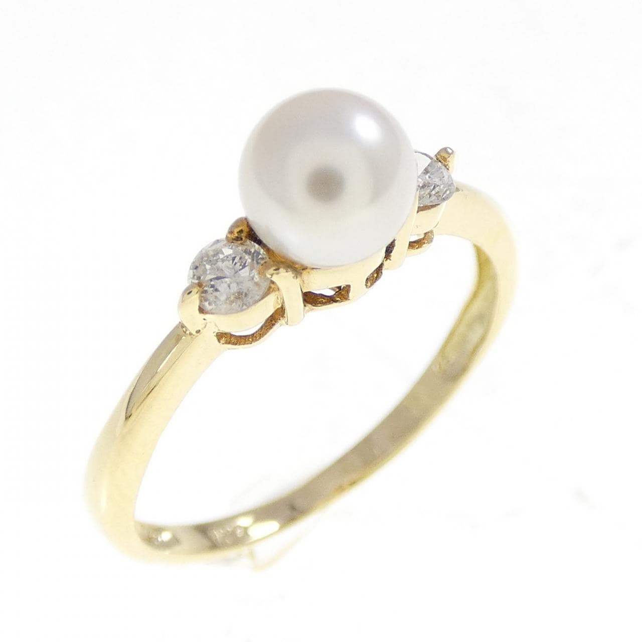 K18YG アコヤパール リング 4.9mm