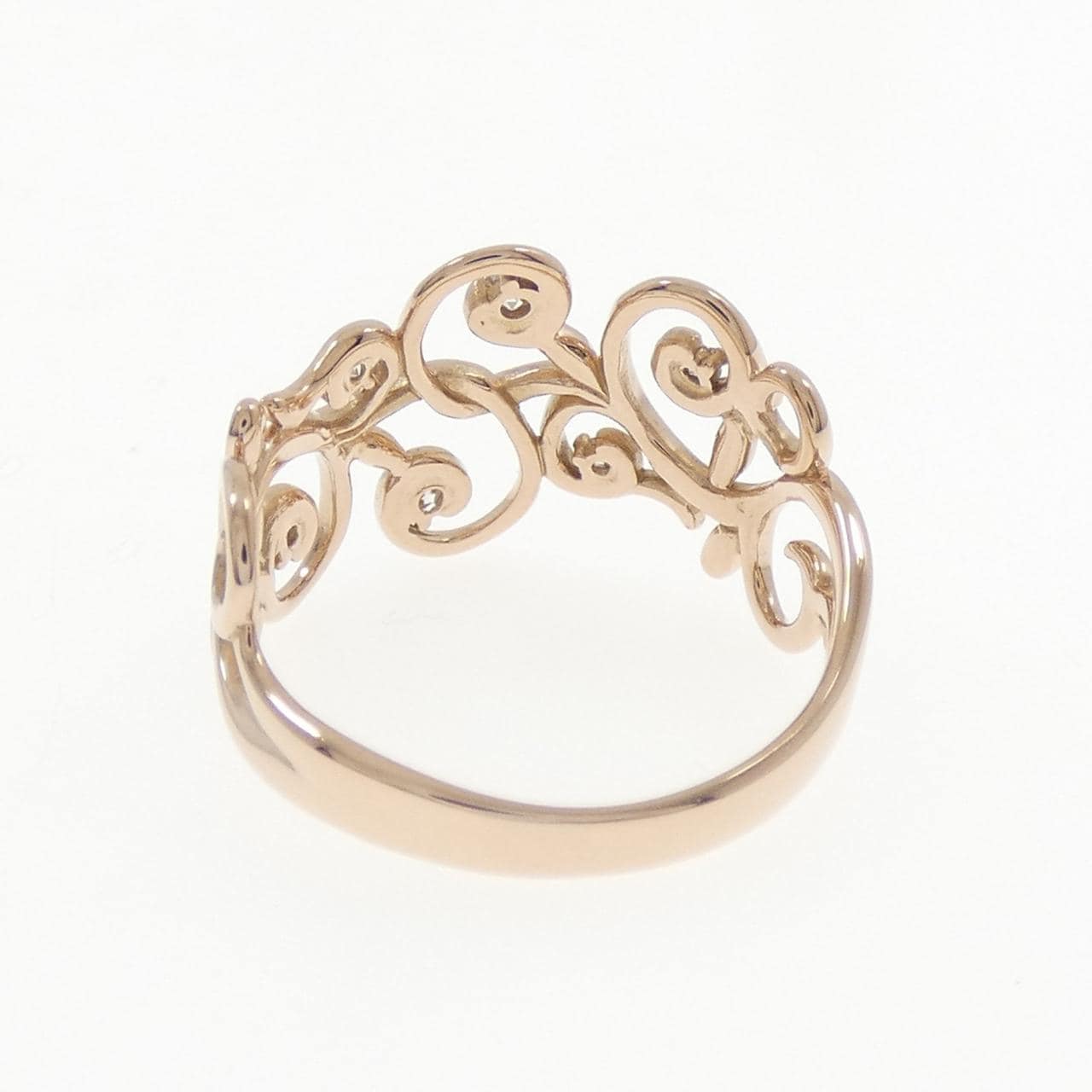 K18PG ダイヤモンド リング 0.10CT